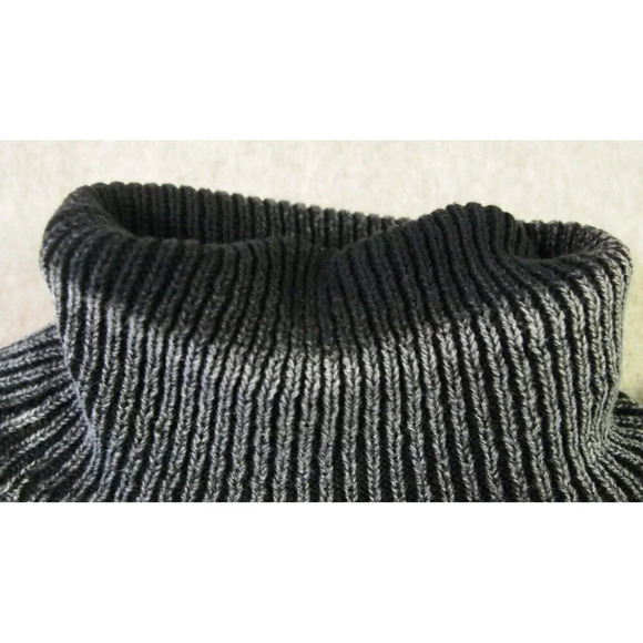 Ten Sixty Sherman Sweater Crop Turtleneck Pull over Casual Distressed Black SZ S - Picture 2 of 14